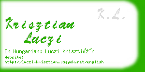 krisztian luczi business card